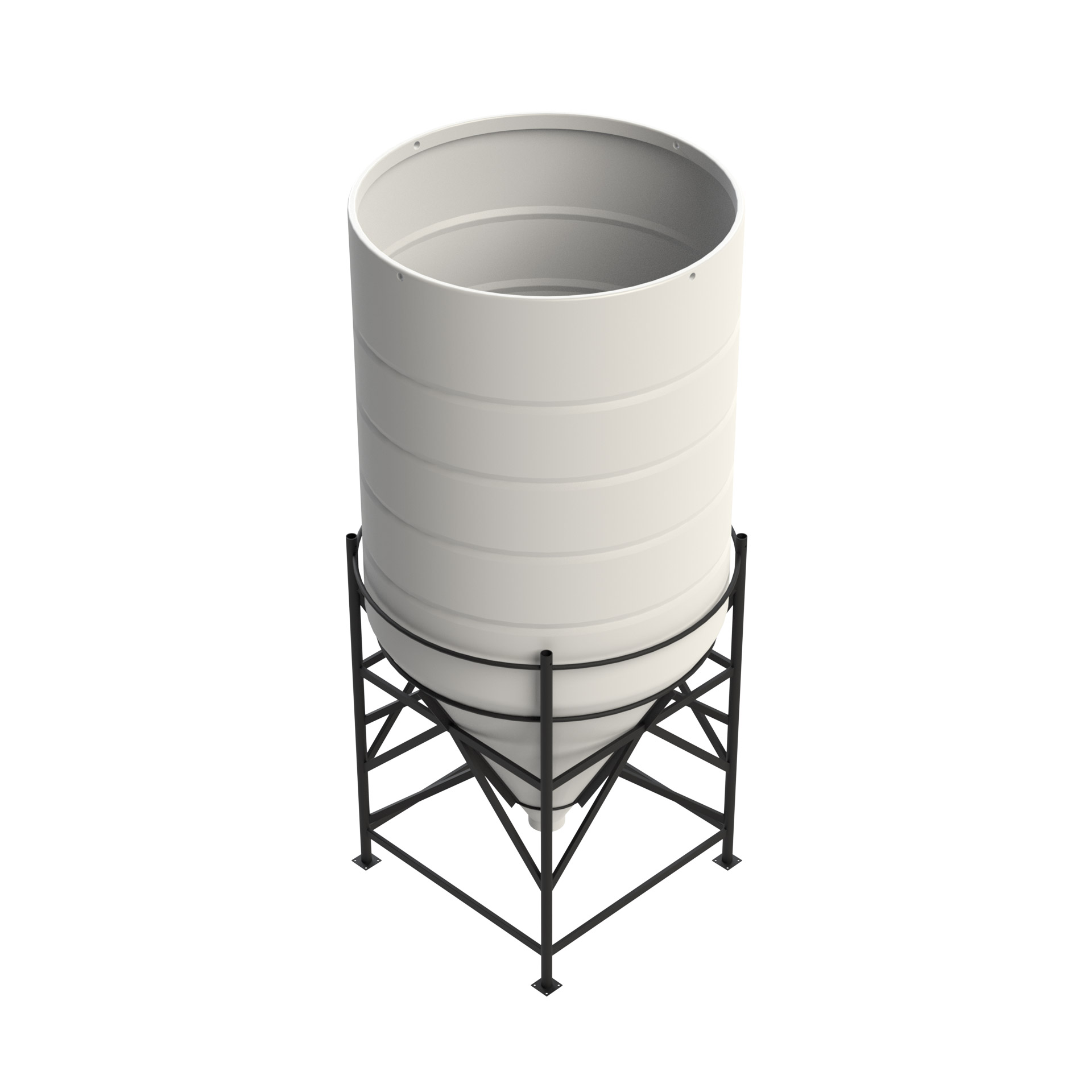 Sludge Buffer Holding Tanks, Conical With Mixers - Enduramaxx